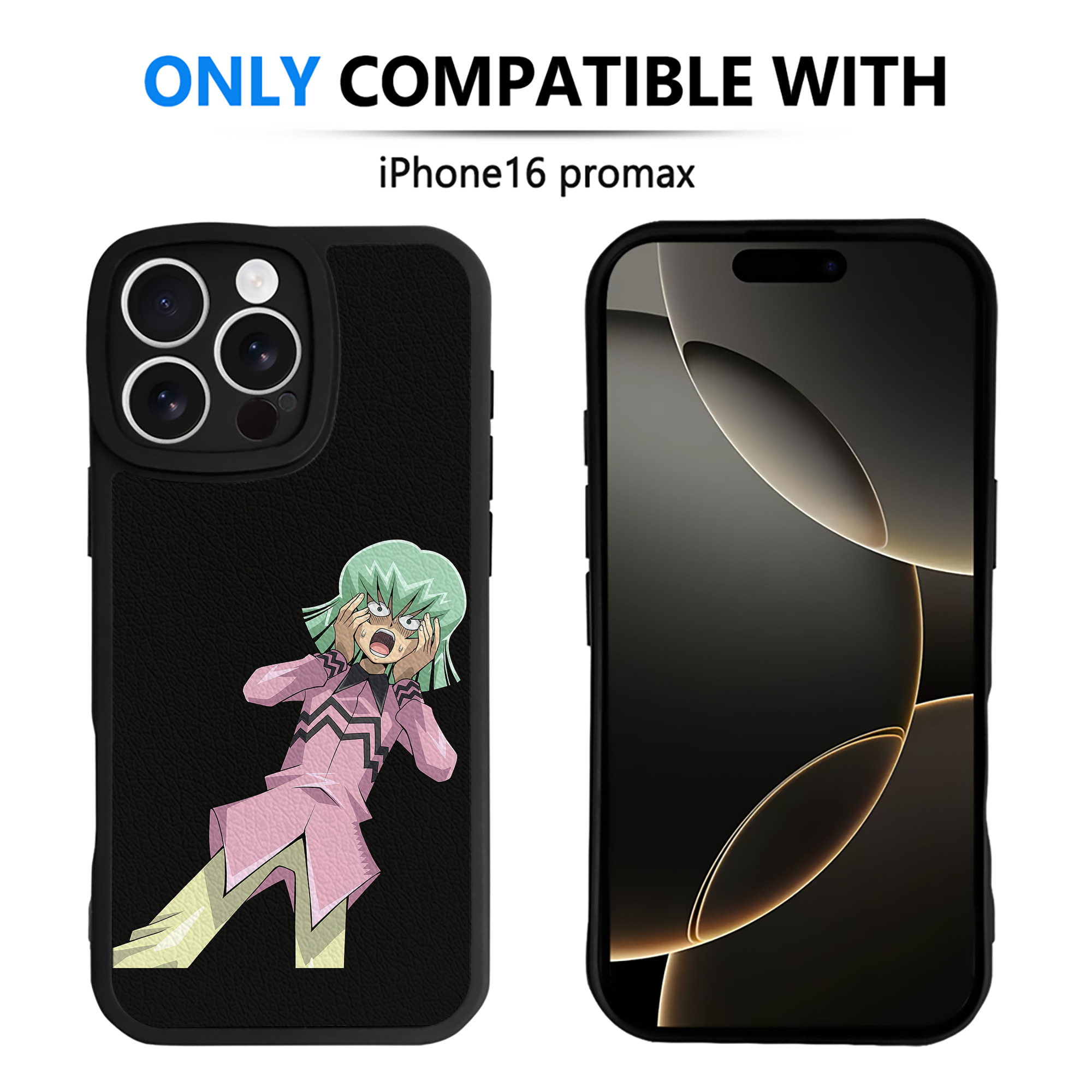 （画像用） 遊☆戯☆王 Yu-Gi-Oh! 【iPhone 16シリーズ対応】シリコンスマホケース（レザー調） 材質：シリコン